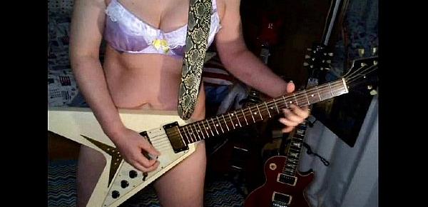  Hallowed Be Thy Name  IRON MAIDEN Guitar cover(lingerie ver.)